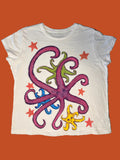 “Star Octopus” Hand Painted T-Shirt