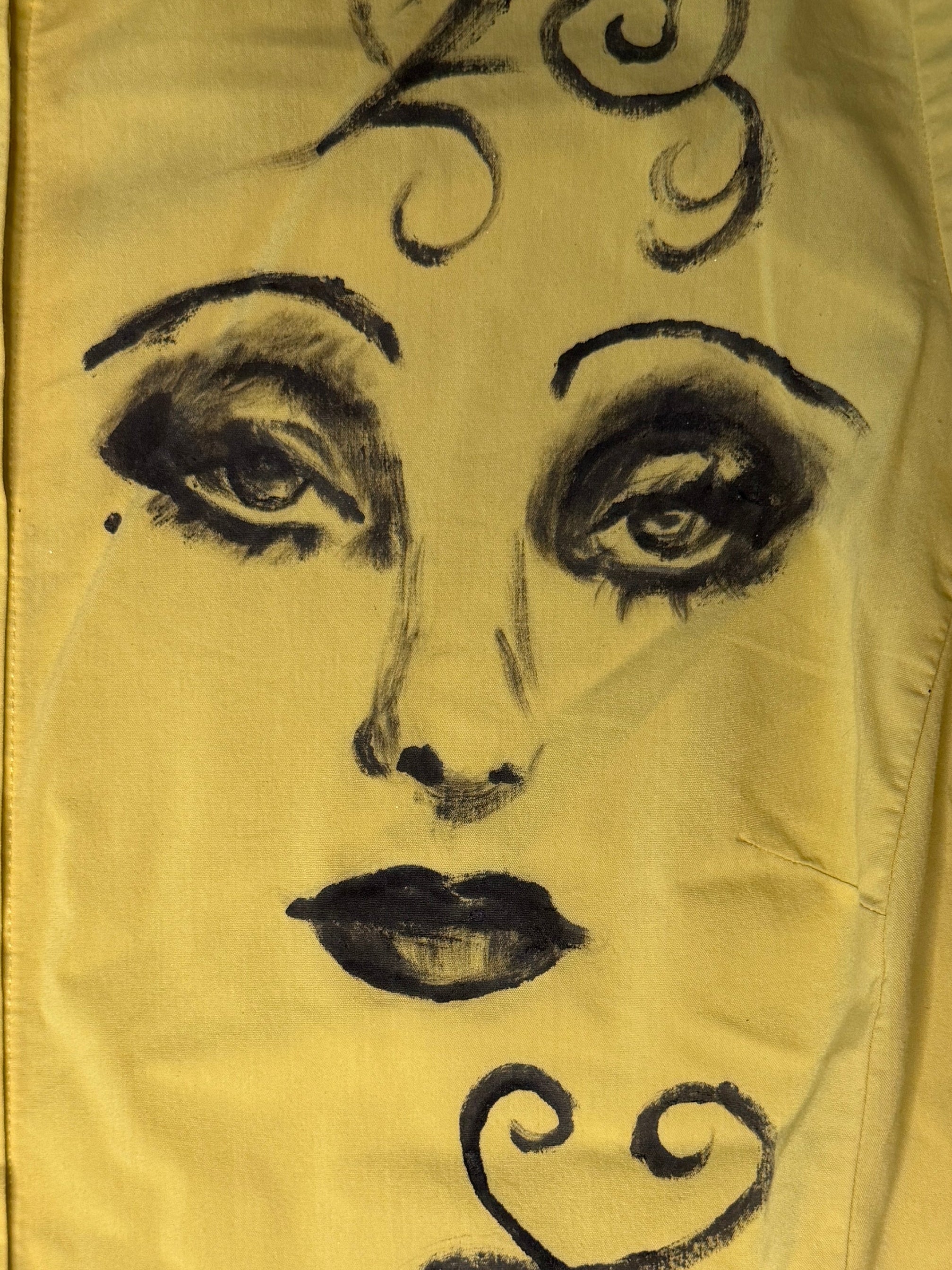 “Baby I’m a Star” Hand Painted Button Top