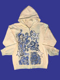 “Lady in Spirals” Hand-Painted Jacket