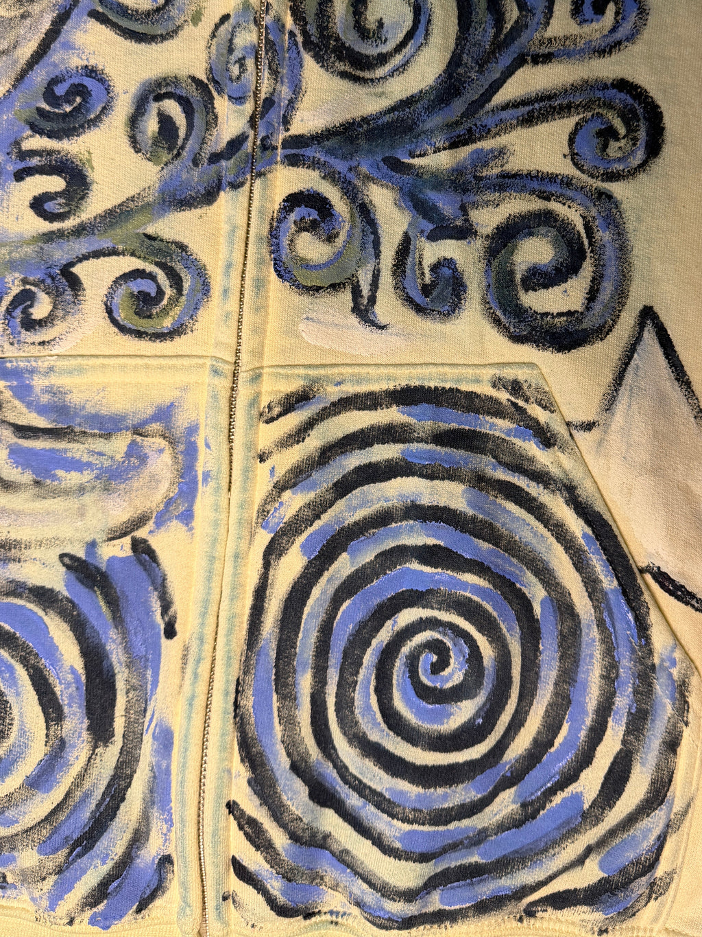 “Lady in Spirals” Hand-Painted Jacket