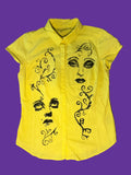 “Baby I’m a Star” Hand Painted Button Top