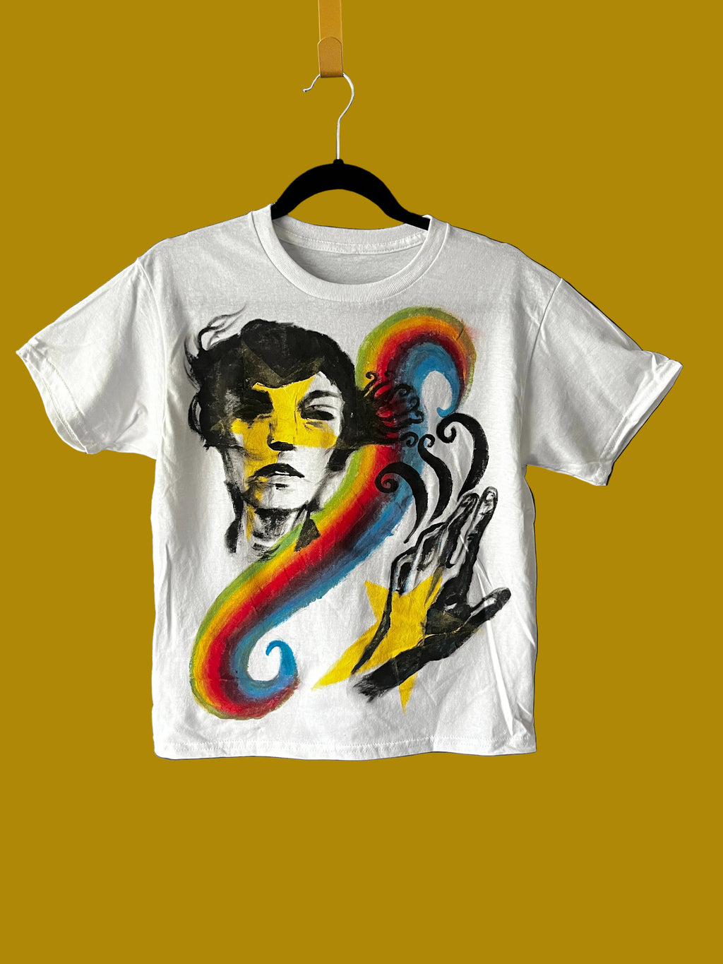 “I Can Feel the Wind on my Fingertips” Hand Painted Shirt
