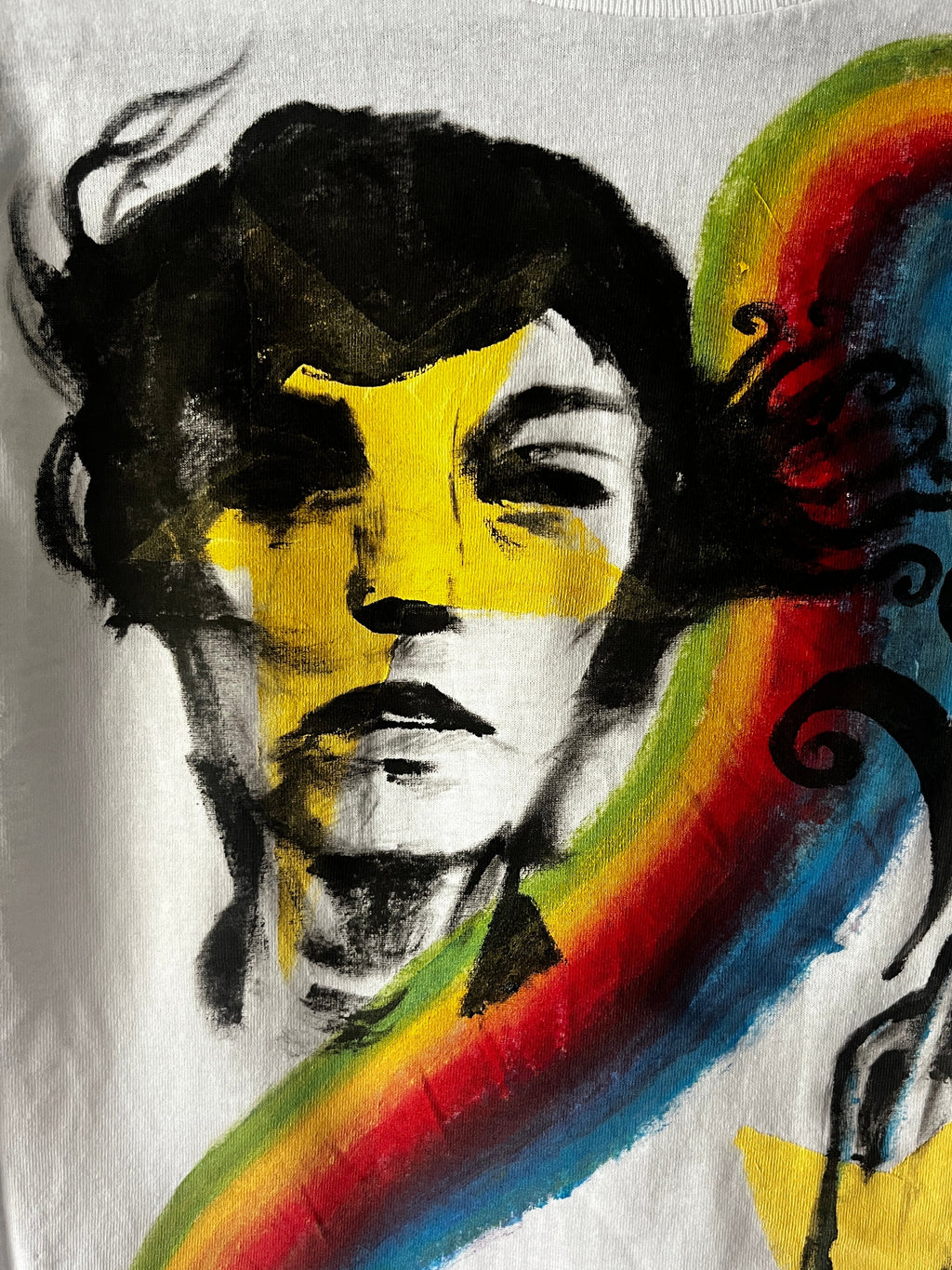 “I Can Feel the Wind on my Fingertips” Hand Painted Shirt
