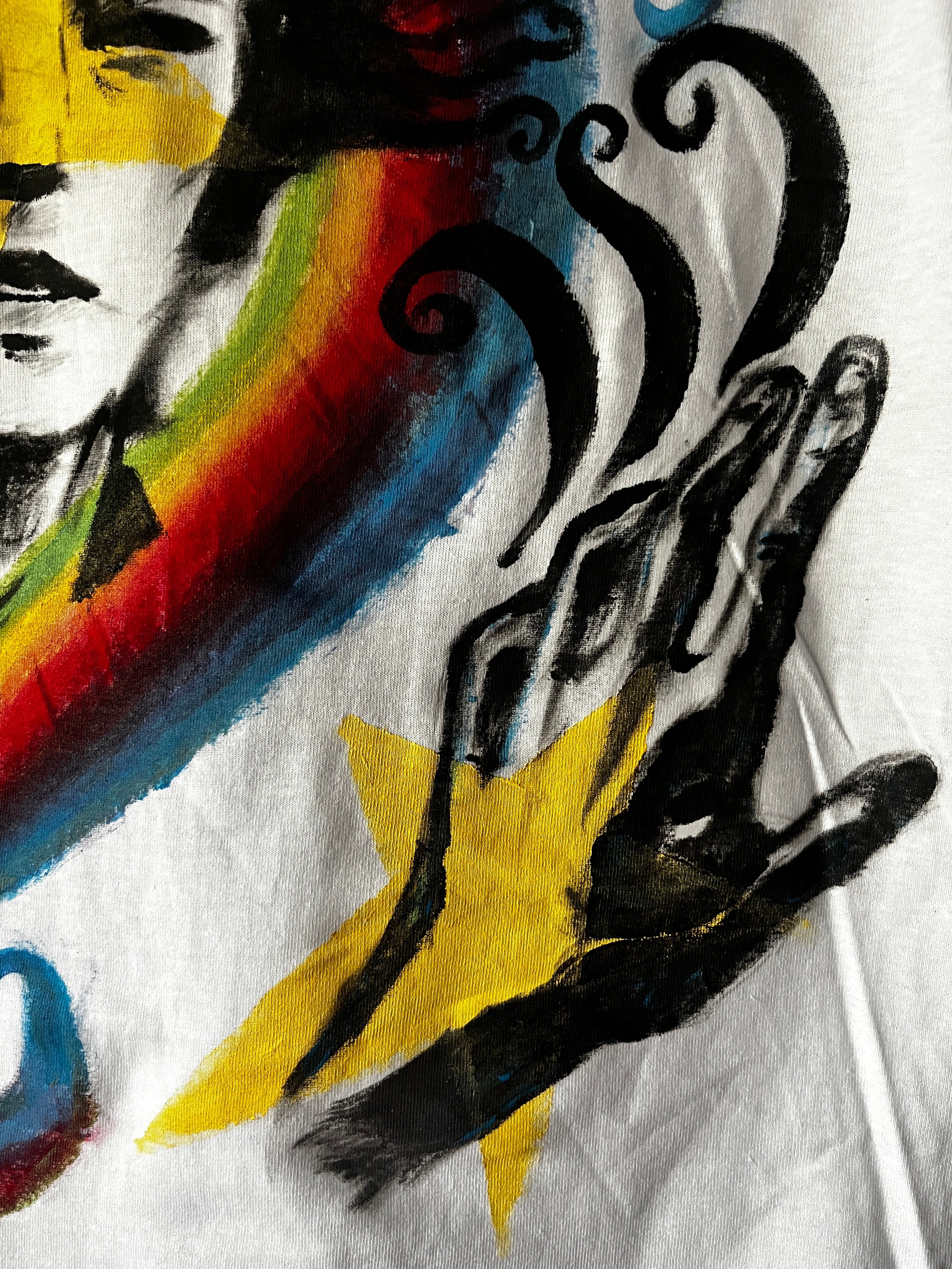 “I Can Feel the Wind on my Fingertips” Hand Painted Shirt