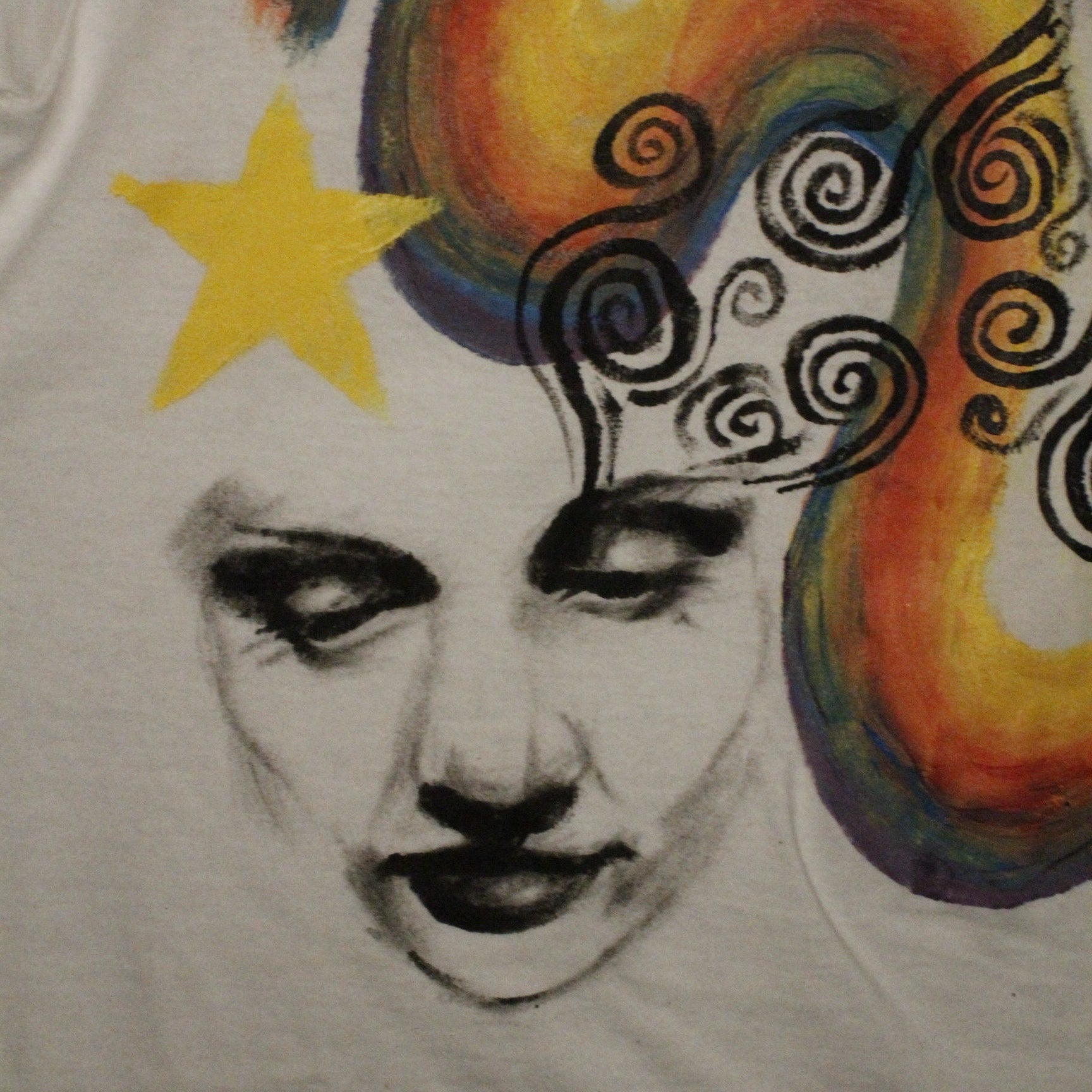 “Eyes of Love and Light” Hand Painted Shirt