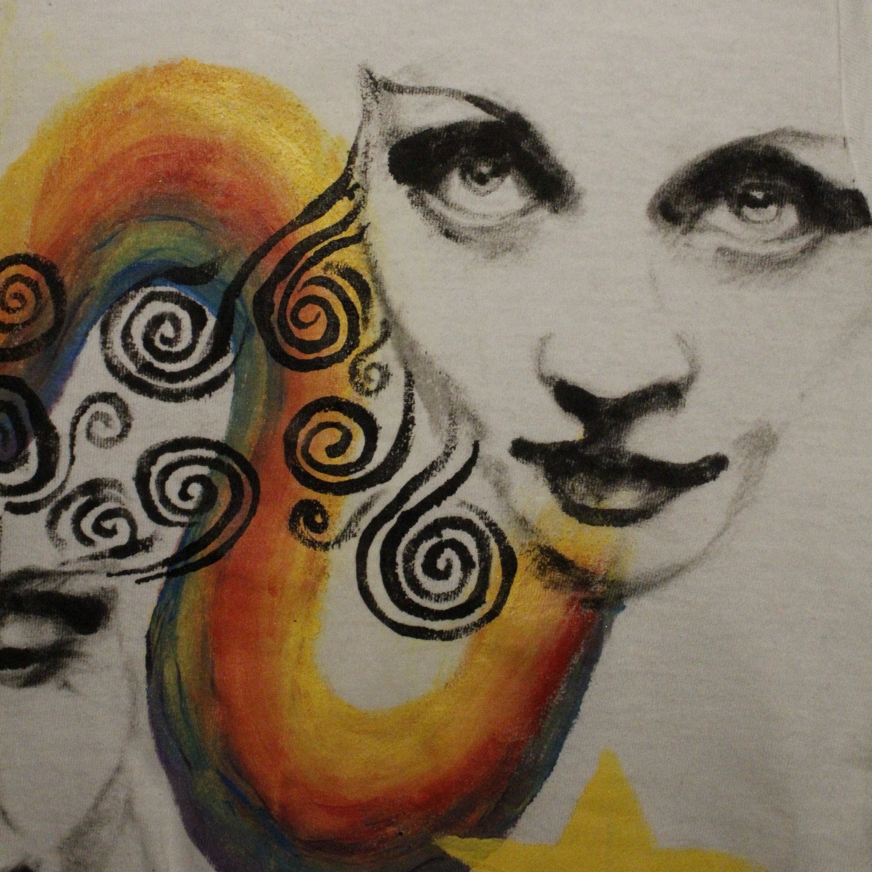 “Eyes of Love and Light” Hand Painted Shirt